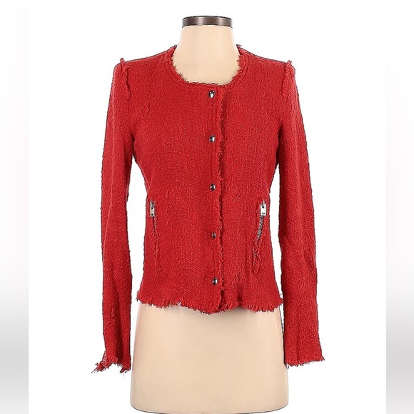 IRO Red Jacket as seen on Zoe Hart from Hart of Dixie. - Picture 2 of 3